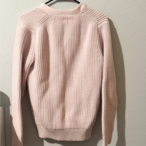 J.Crew Pink Button-Up Unisex Sweater - Picture 2 of 4